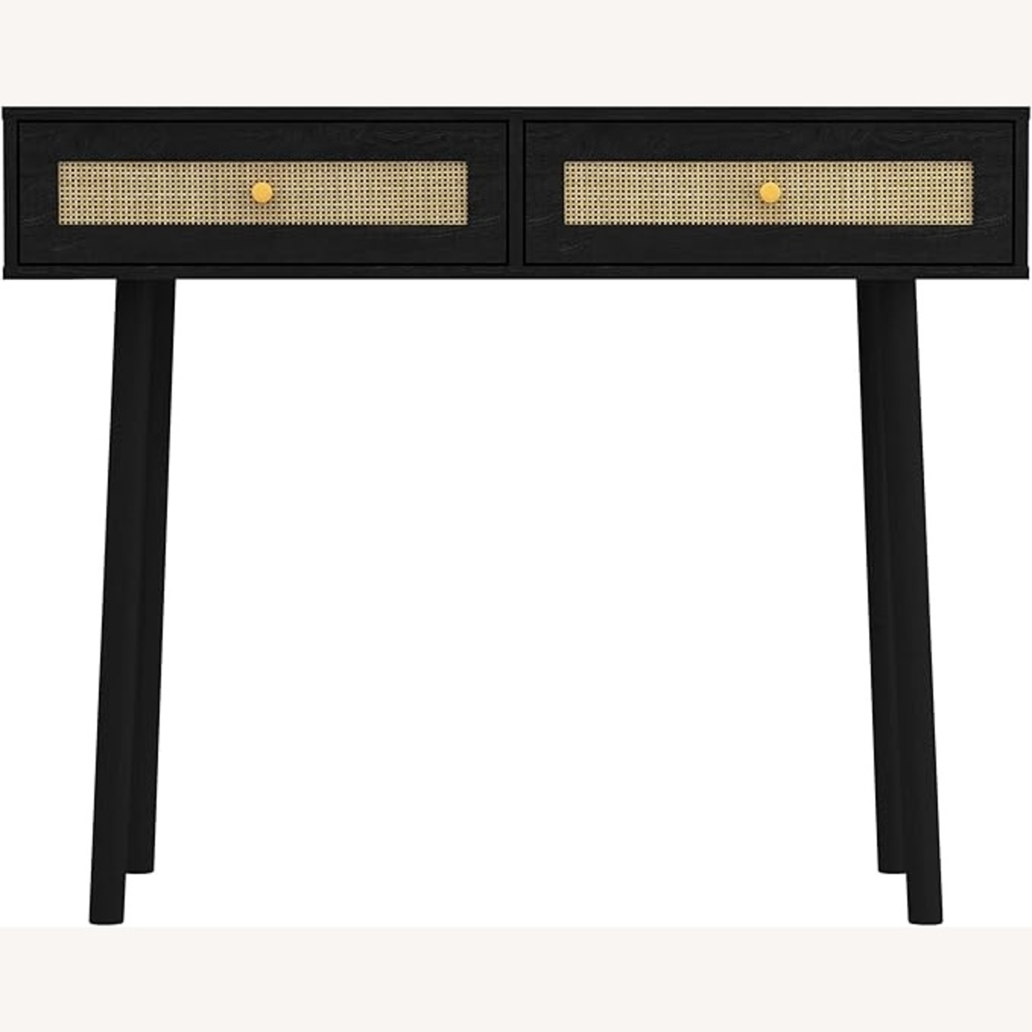 Frances Woven Rattan Desk - image-4