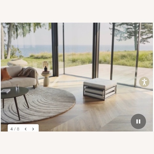 Used BoConcept Replica Xtra Footstool Leather Cover for sale on AptDeco