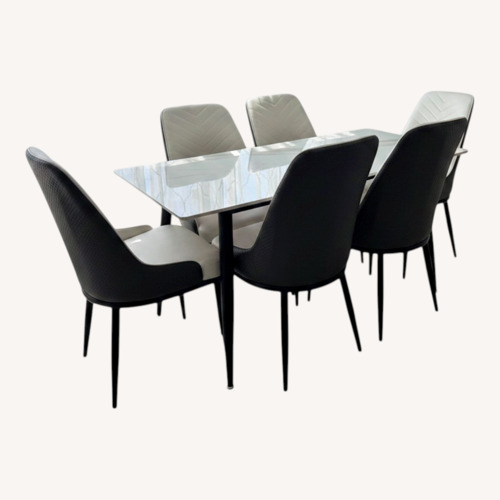 Used Marble Dining Set for sale on AptDeco