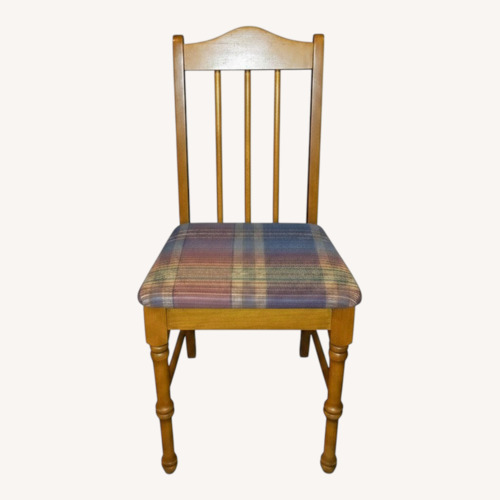 Used Vintage Oak Finish Dining Chairs for sale on AptDeco
