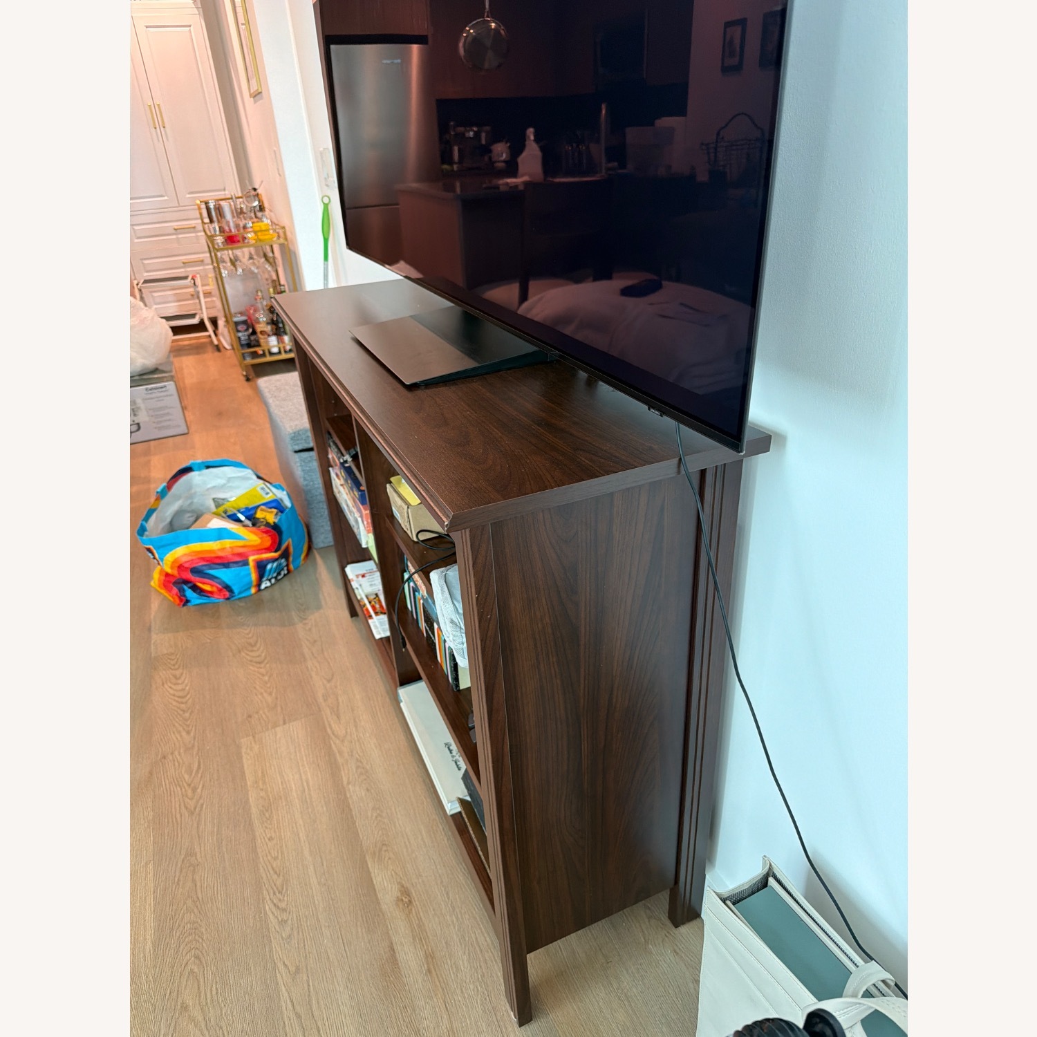 Dark Brown Media Console (Wood) - image-3