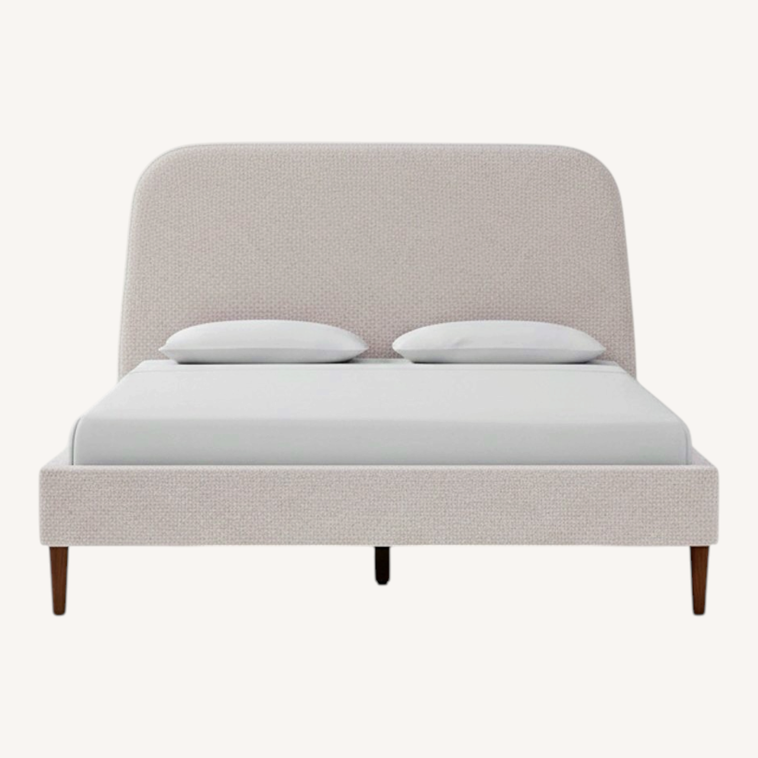 Image of West Elm Camila Light Gray Fabric Queen Bed