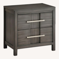 Wayfair Dark Gray Wood Nightstands