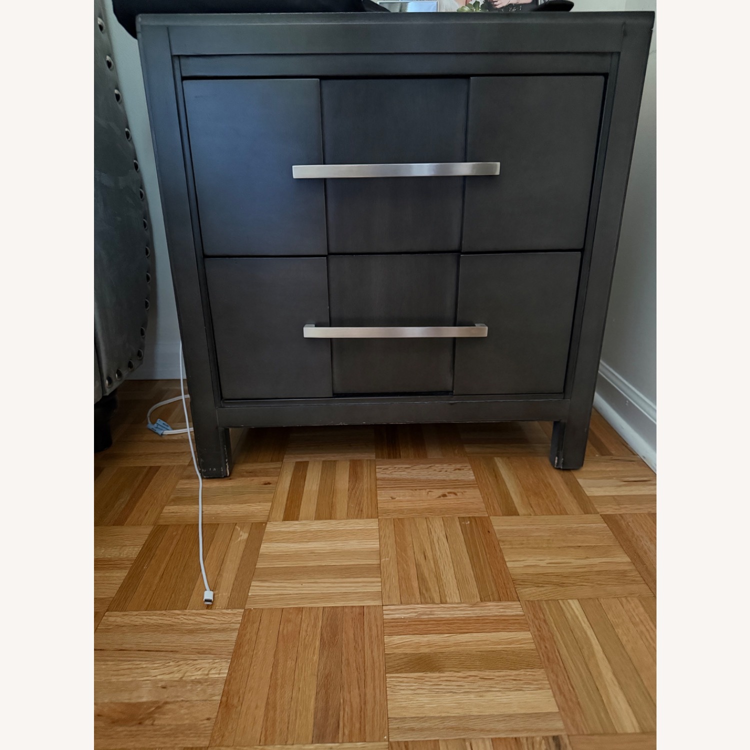 Wayfair Dark Gray Wood Nightstands - image-2