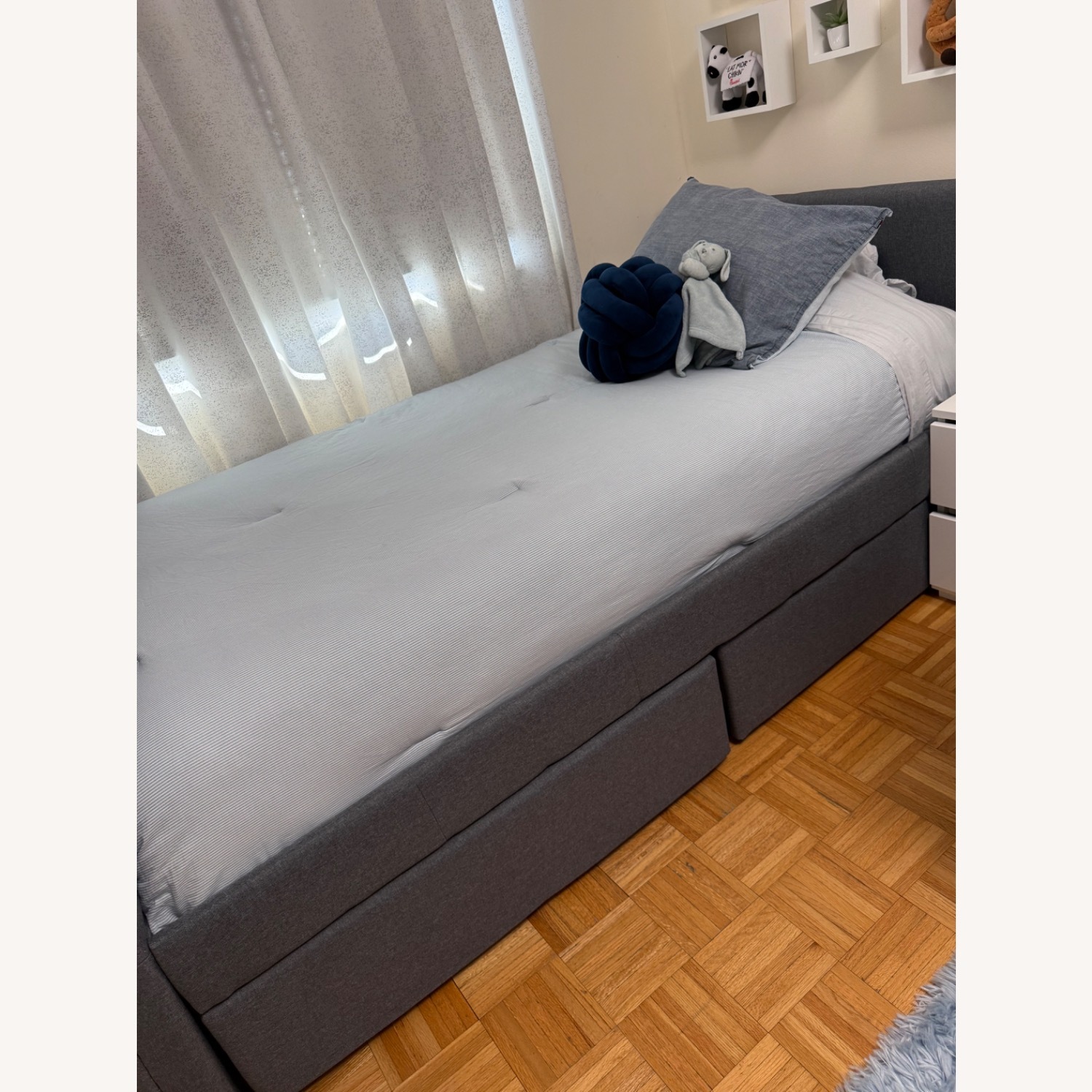 Wayfair Dark Gray Twin Bed - image-6