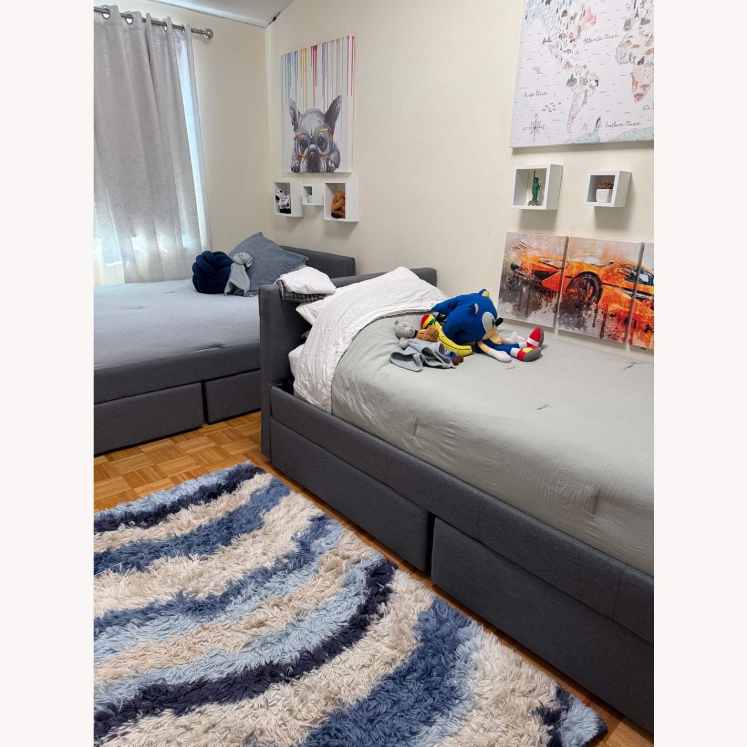 Wayfair Dark Gray Twin Bed - image-1