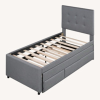 Wayfair Dark Gray Twin Bed