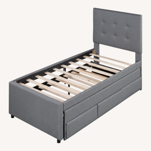 Used Wayfair Dark Gray Twin Bed for sale on AptDeco