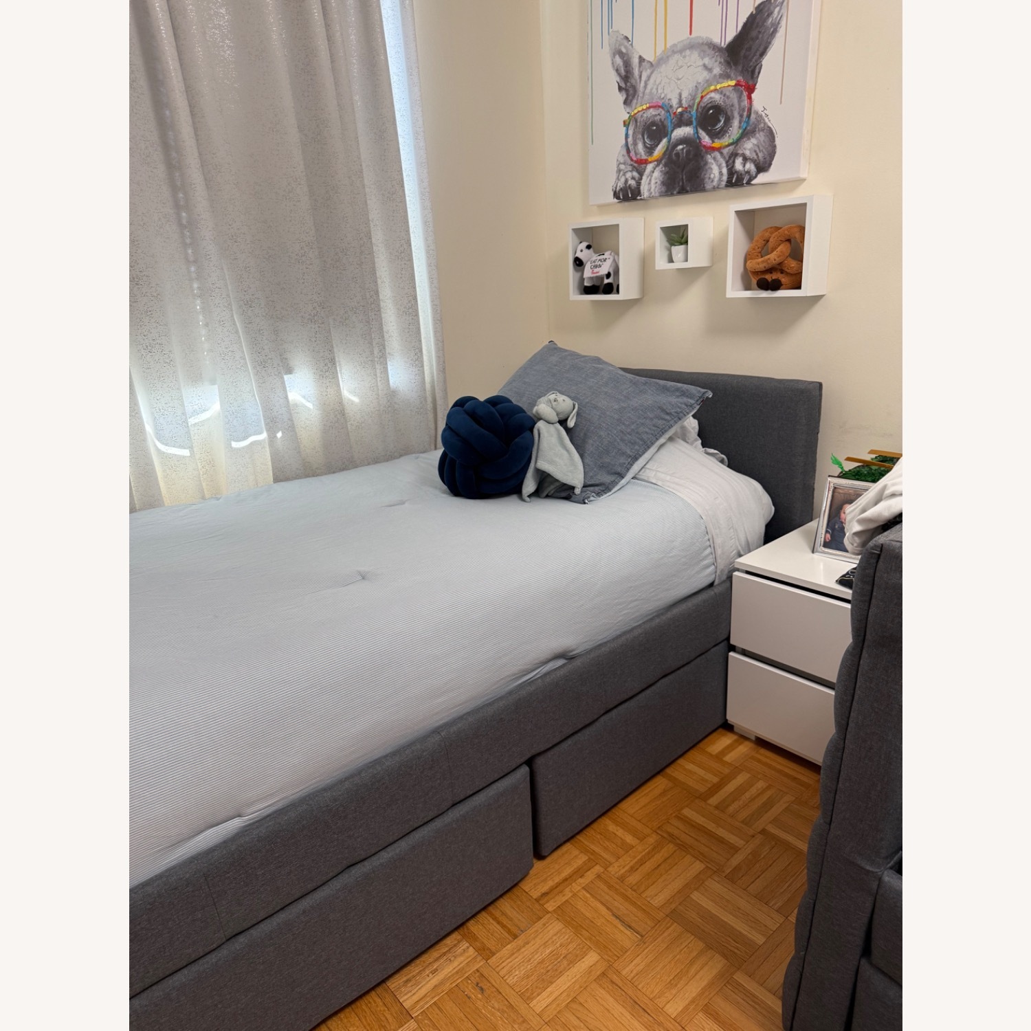 Wayfair Dark Gray Twin Bed - image-5