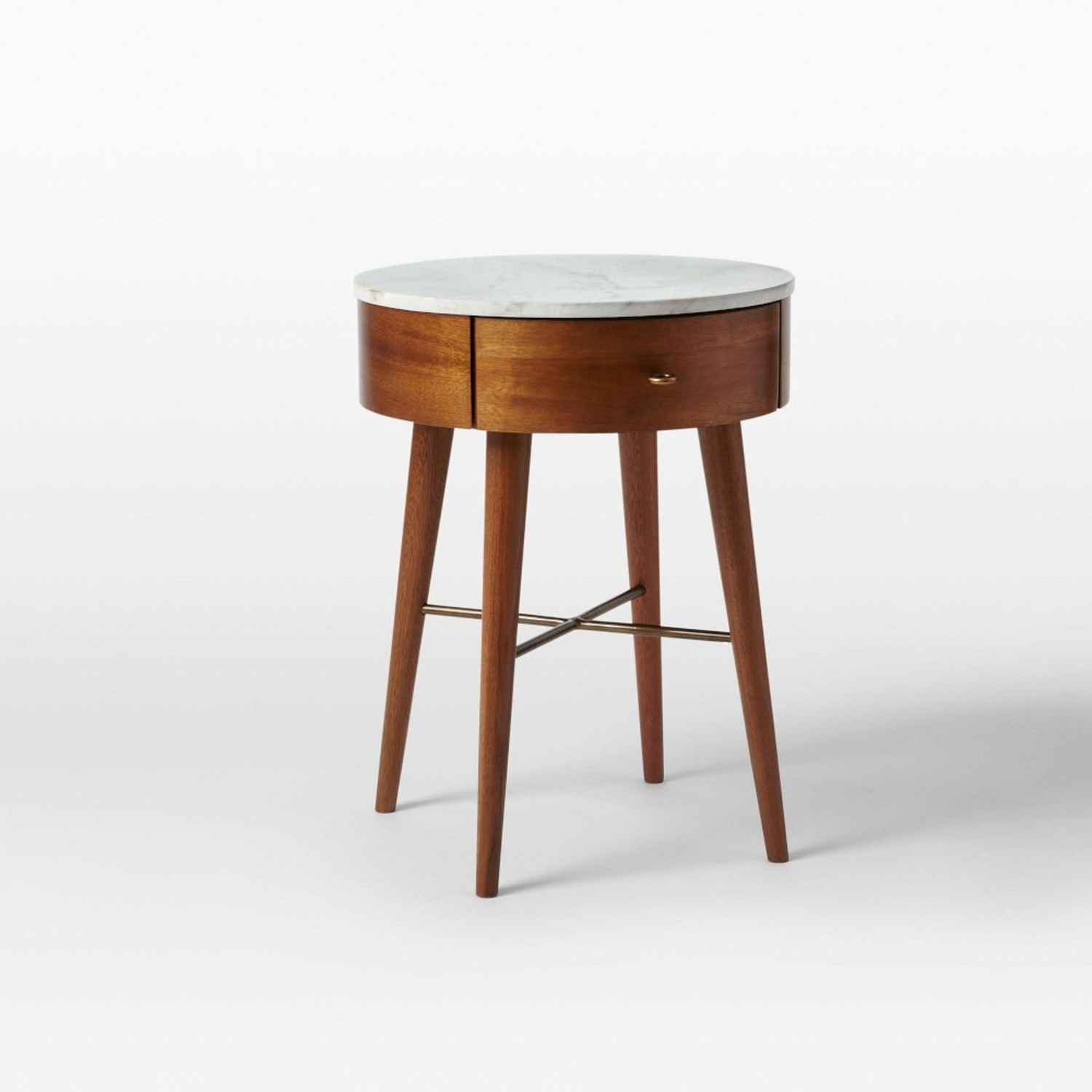 West Elm Penelope Dark Brown Wood Nightstand - image-4