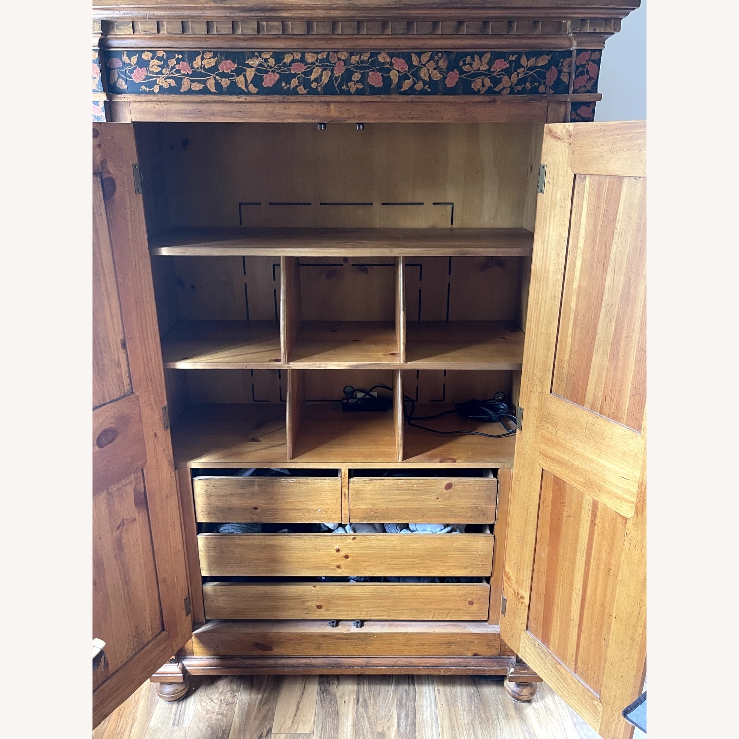 Drexel Pinehurst Painted Wood Armoire - image-4