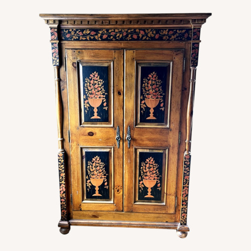 Used Drexel Pinehurst Painted Wood Armoire for sale on AptDeco