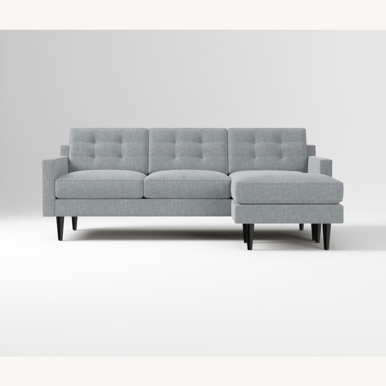 West Elm Drake Light Gray Fabric 3+ Seater Sofa - image-2