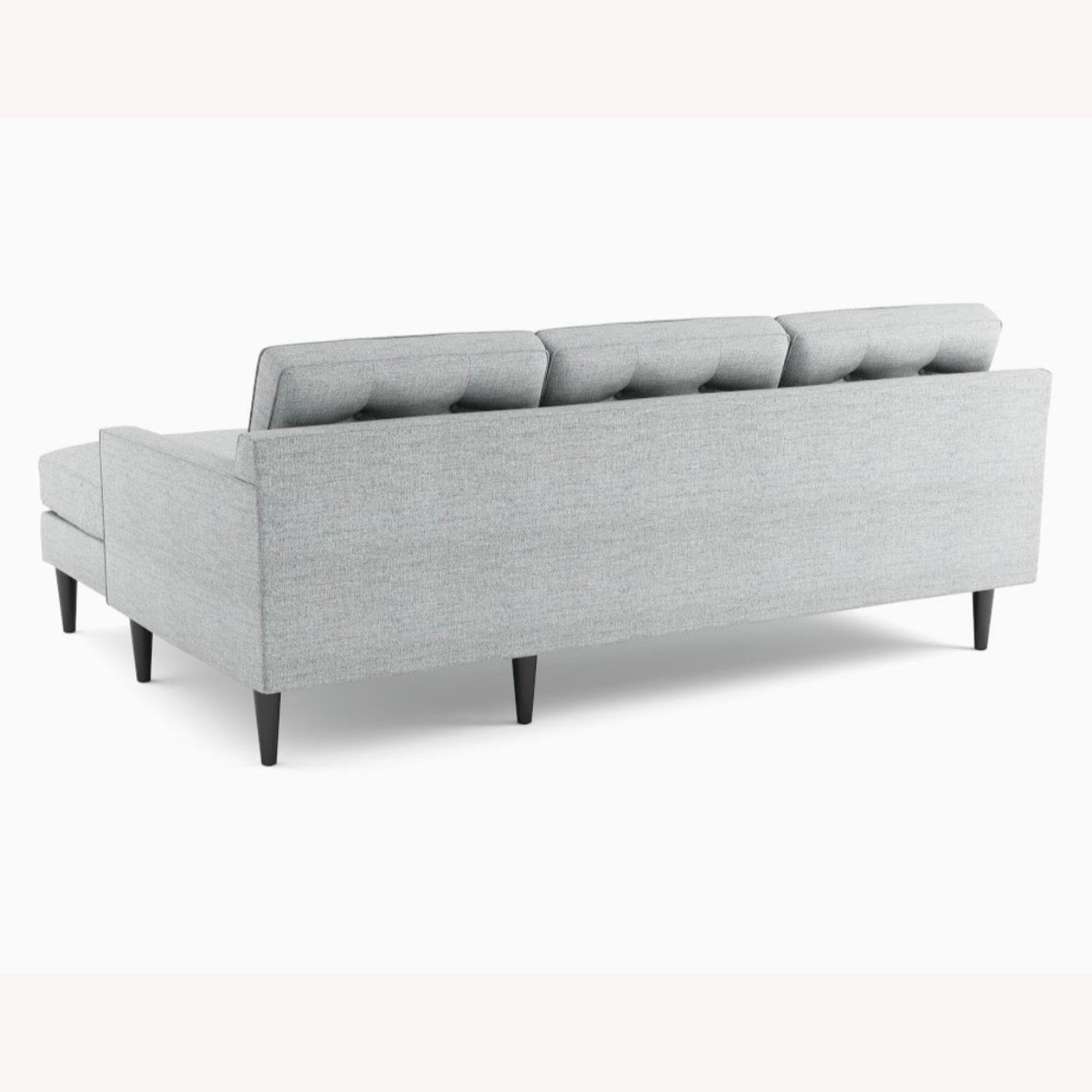 West Elm Drake Light Gray Fabric 3+ Seater Sofa - image-3