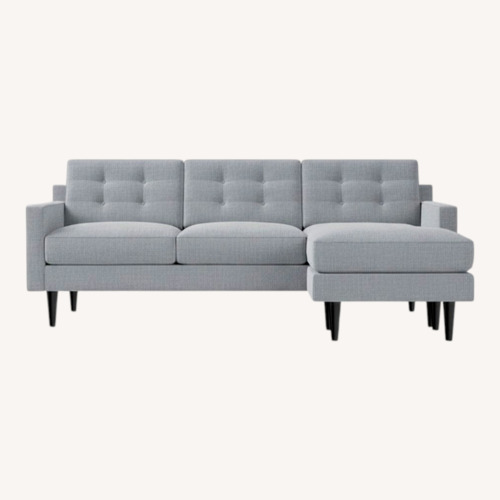 Used West Elm Drake Light Gray Fabric 3+ Seater Sofa for sale on AptDeco