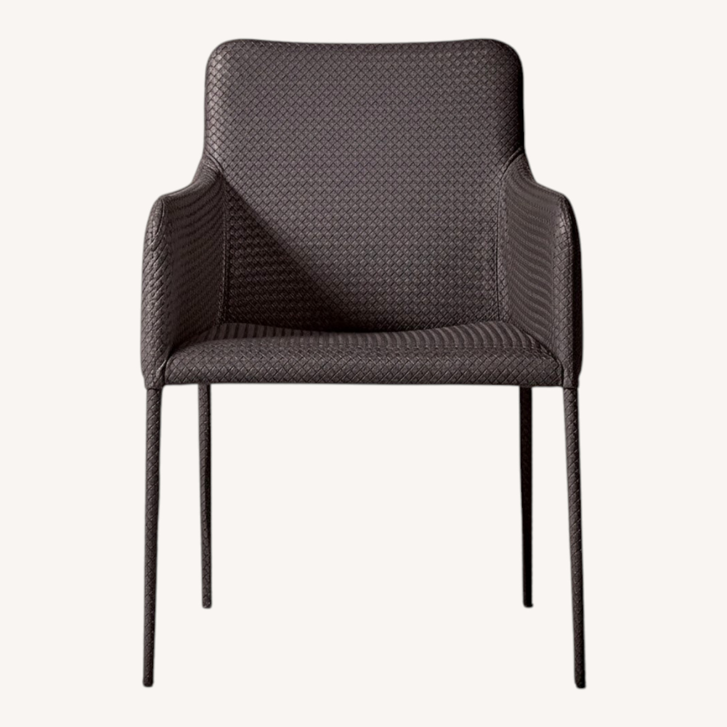 CB2 Duke Vegan Leather Dining Armchairs - image-0