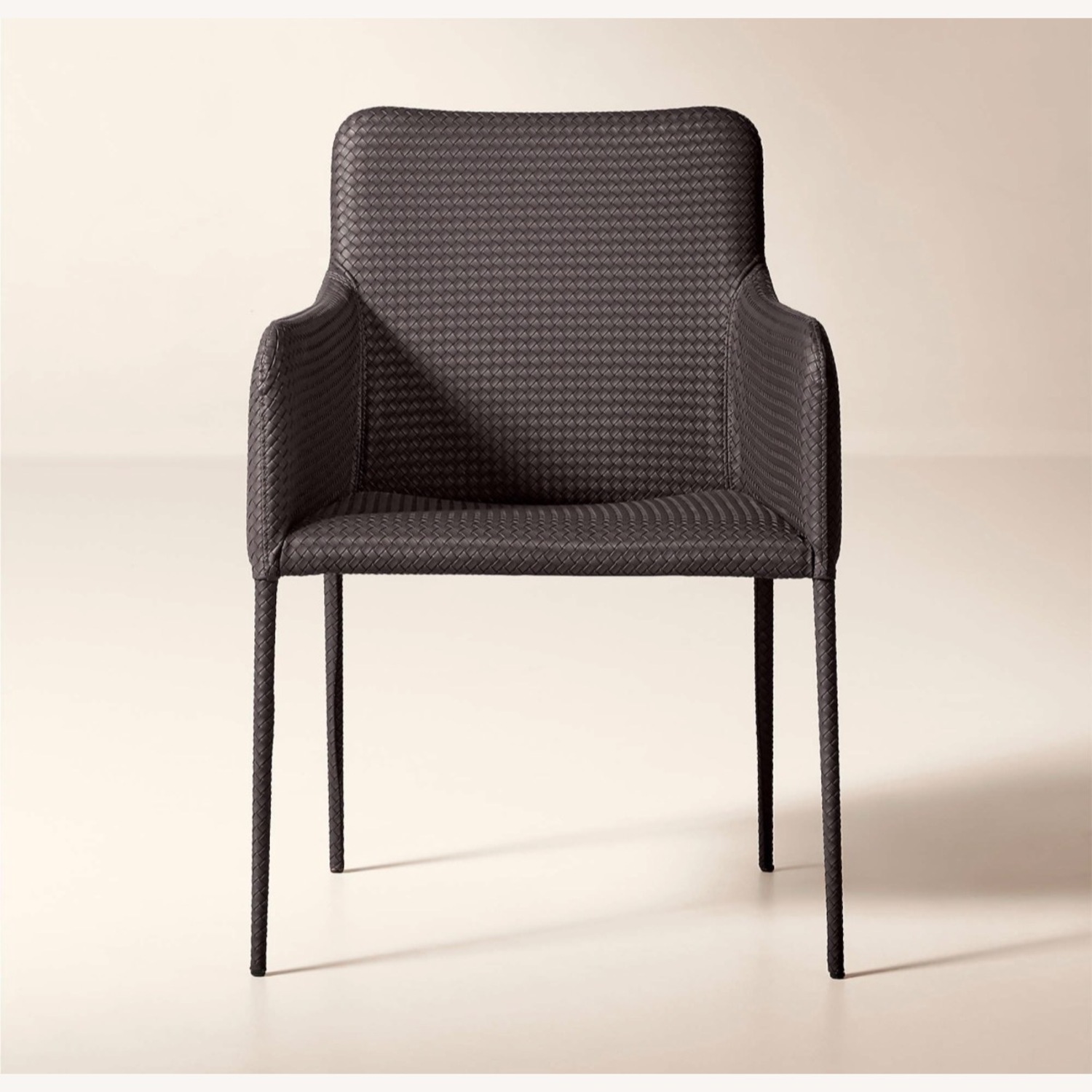 CB2 Duke Vegan Leather Dining Armchairs - image-1