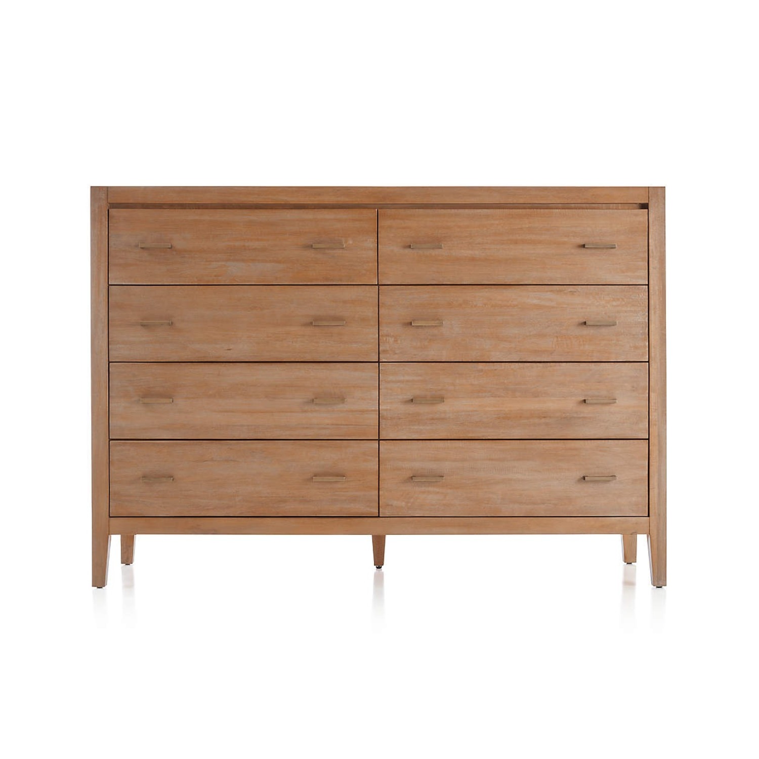Dawson 65" Light Brown Wood 8-Drawer Dresser - image-3