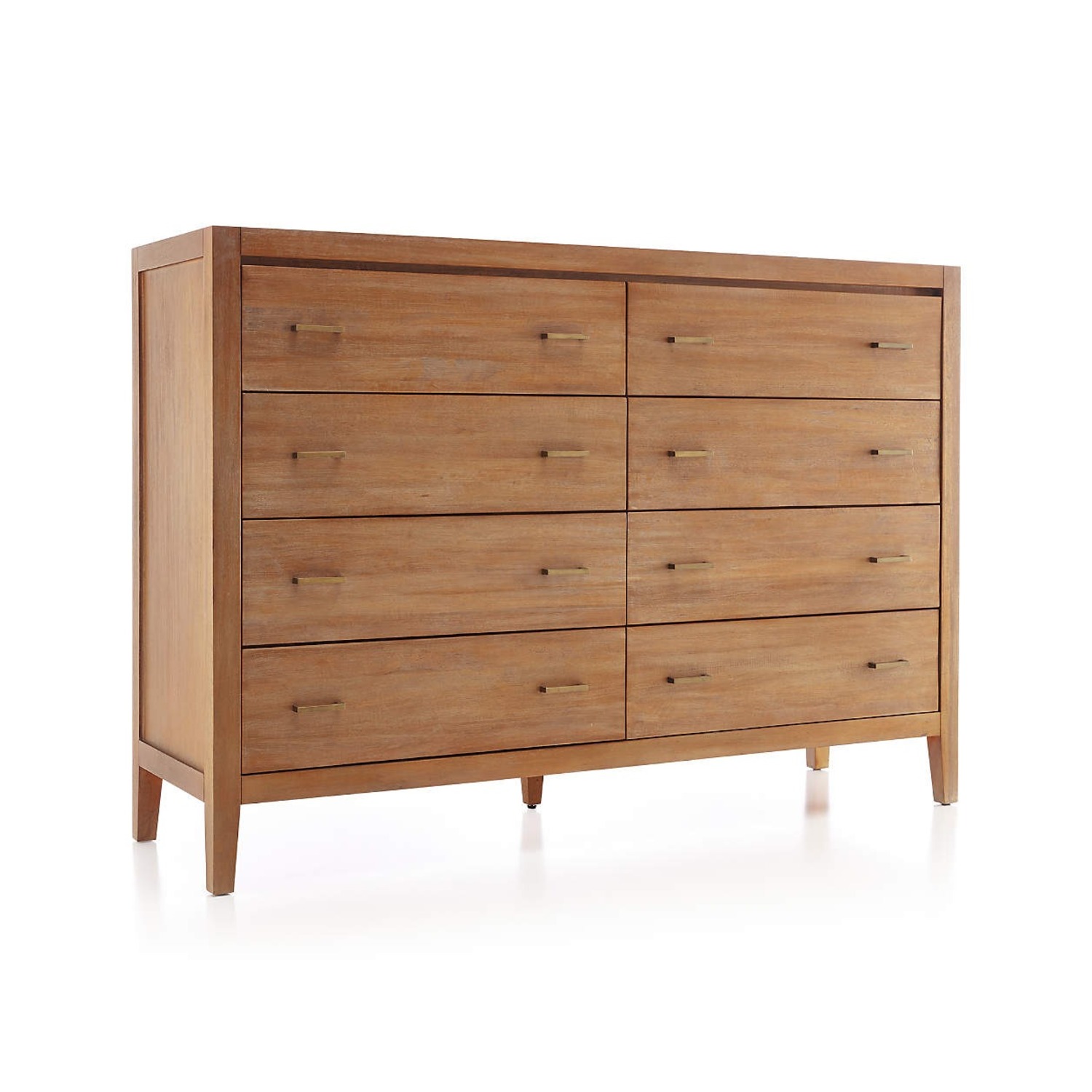 Dawson 65" Light Brown Wood 8-Drawer Dresser - image-2