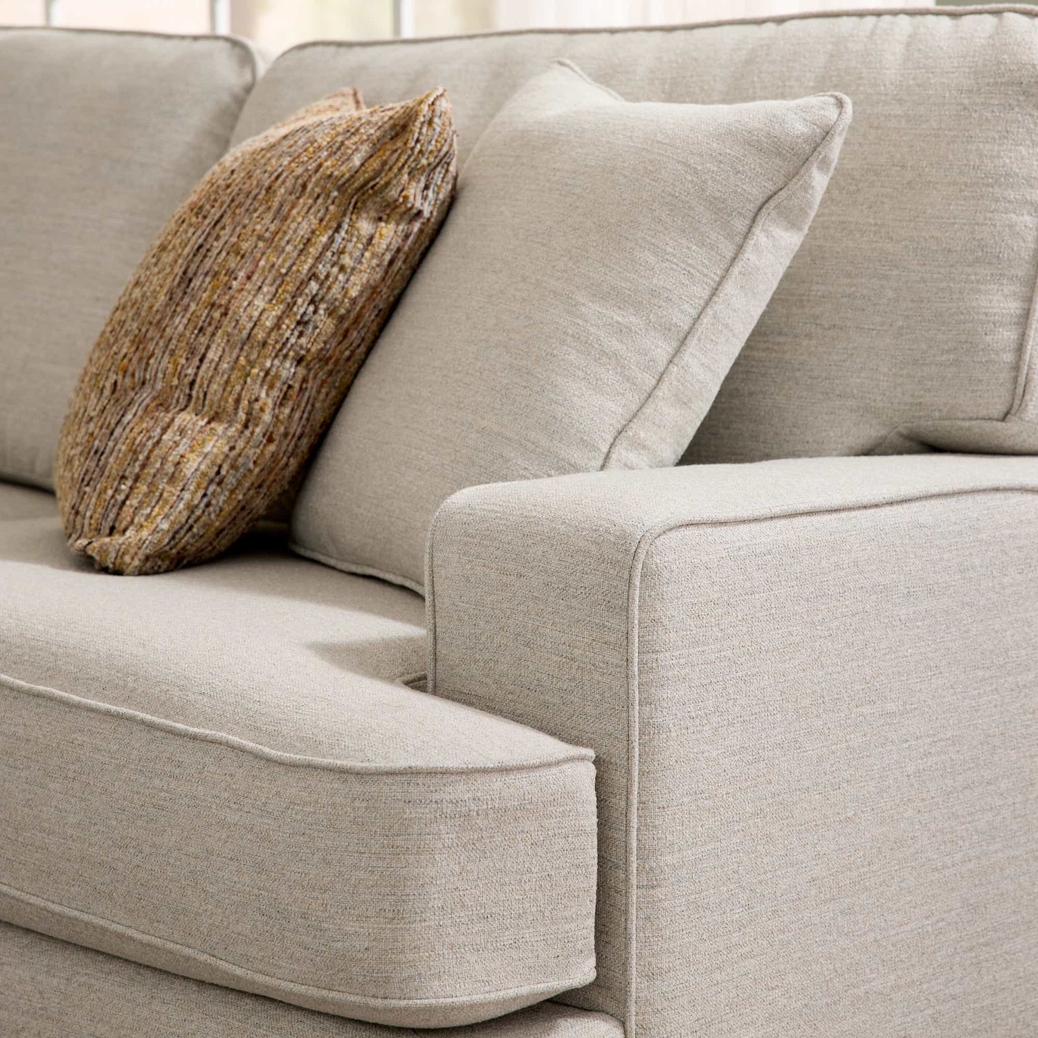 La-Z-Boy Paxton Sectional + Ottoman, Natural - image-5