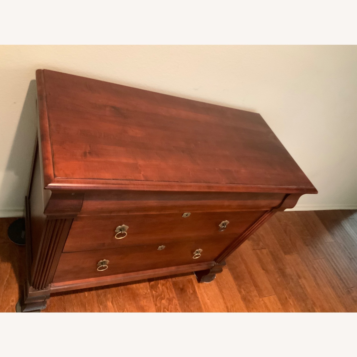 Ethan Allen Dark Brown Wood Dresser - image-1