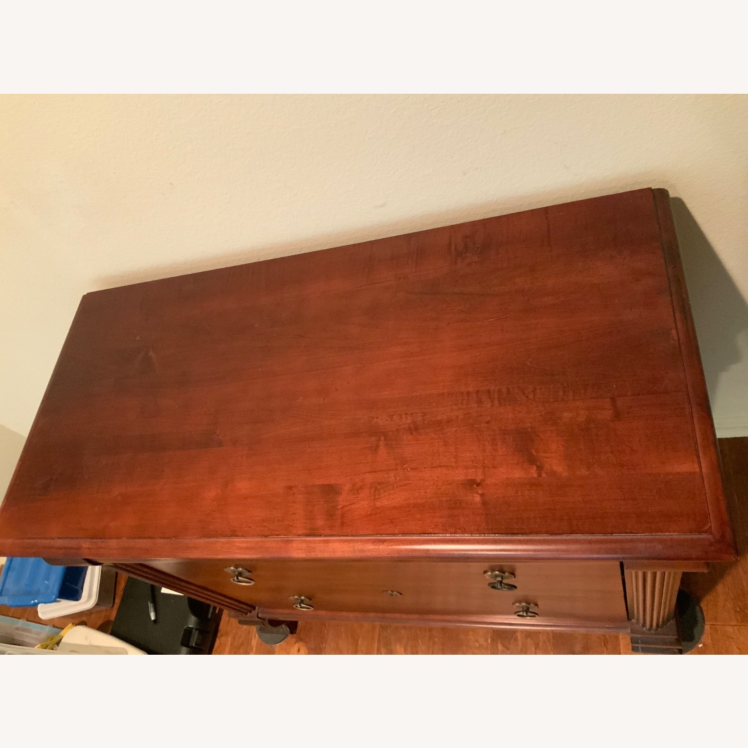 Ethan Allen Dark Brown Wood Dresser - image-4