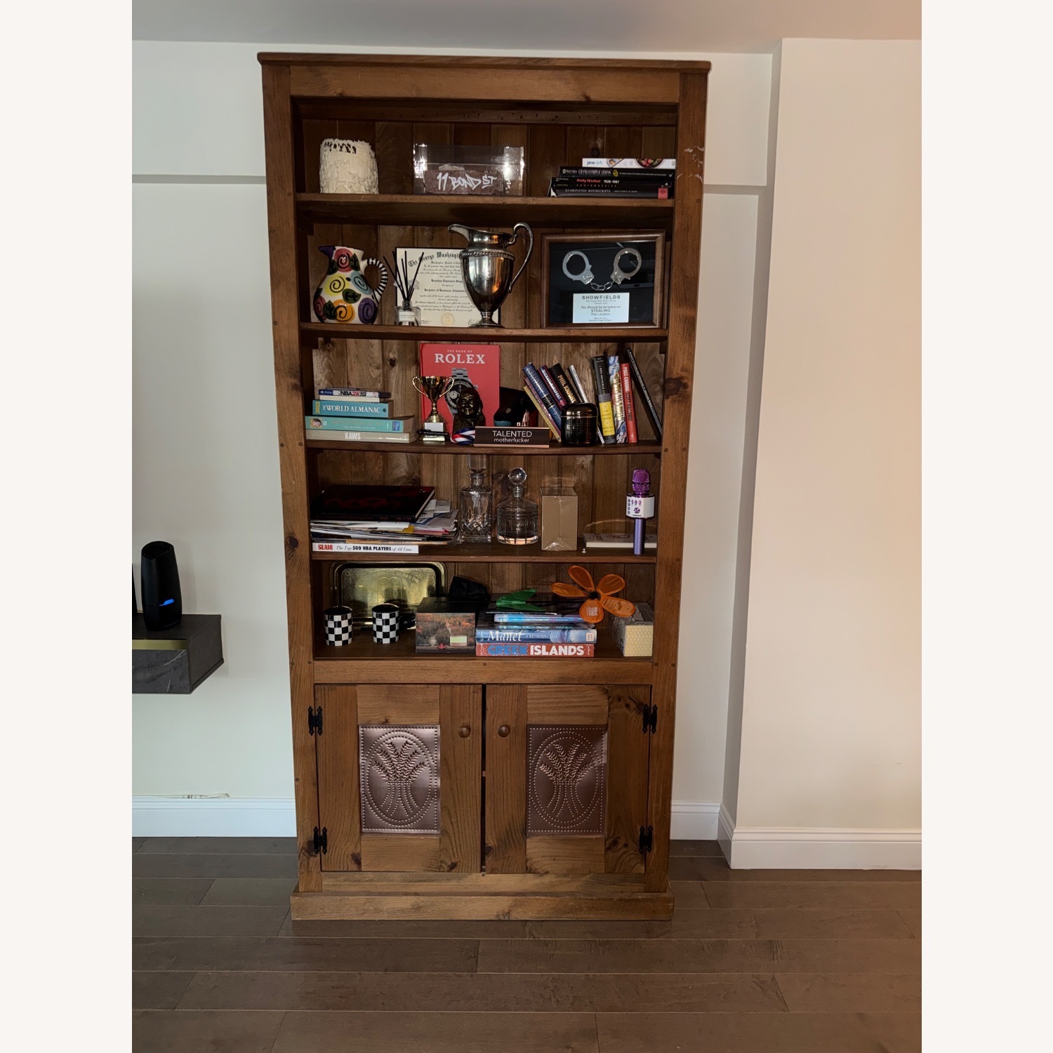 Jensen-Lewis Light Brown Wood Bookcase - image-3