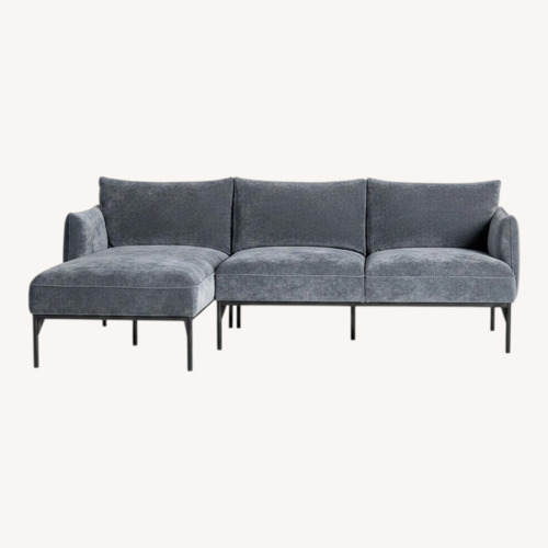 Used West Elm Penn Sectional Left Chaise Slate for sale on AptDeco
