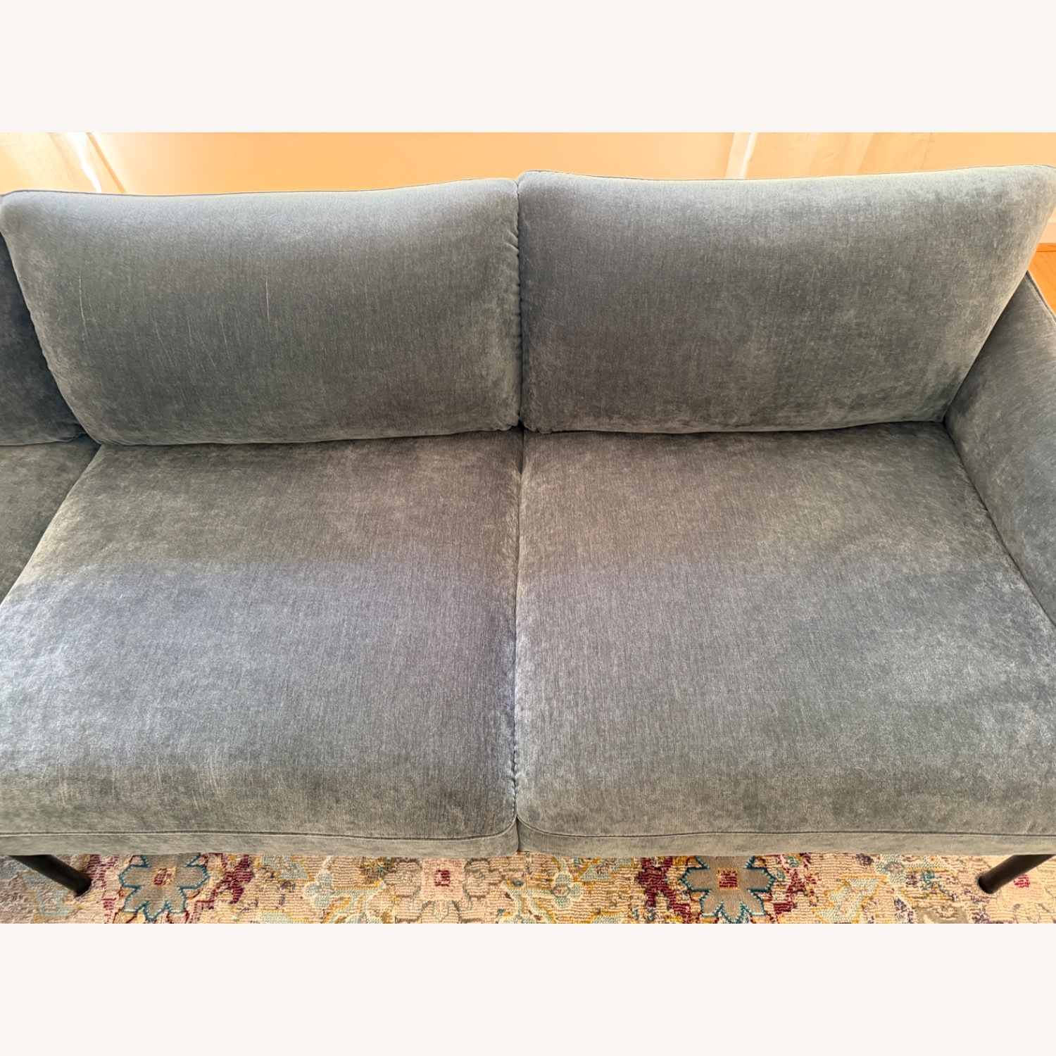 West Elm Penn Sectional Left Chaise Slate - image-4