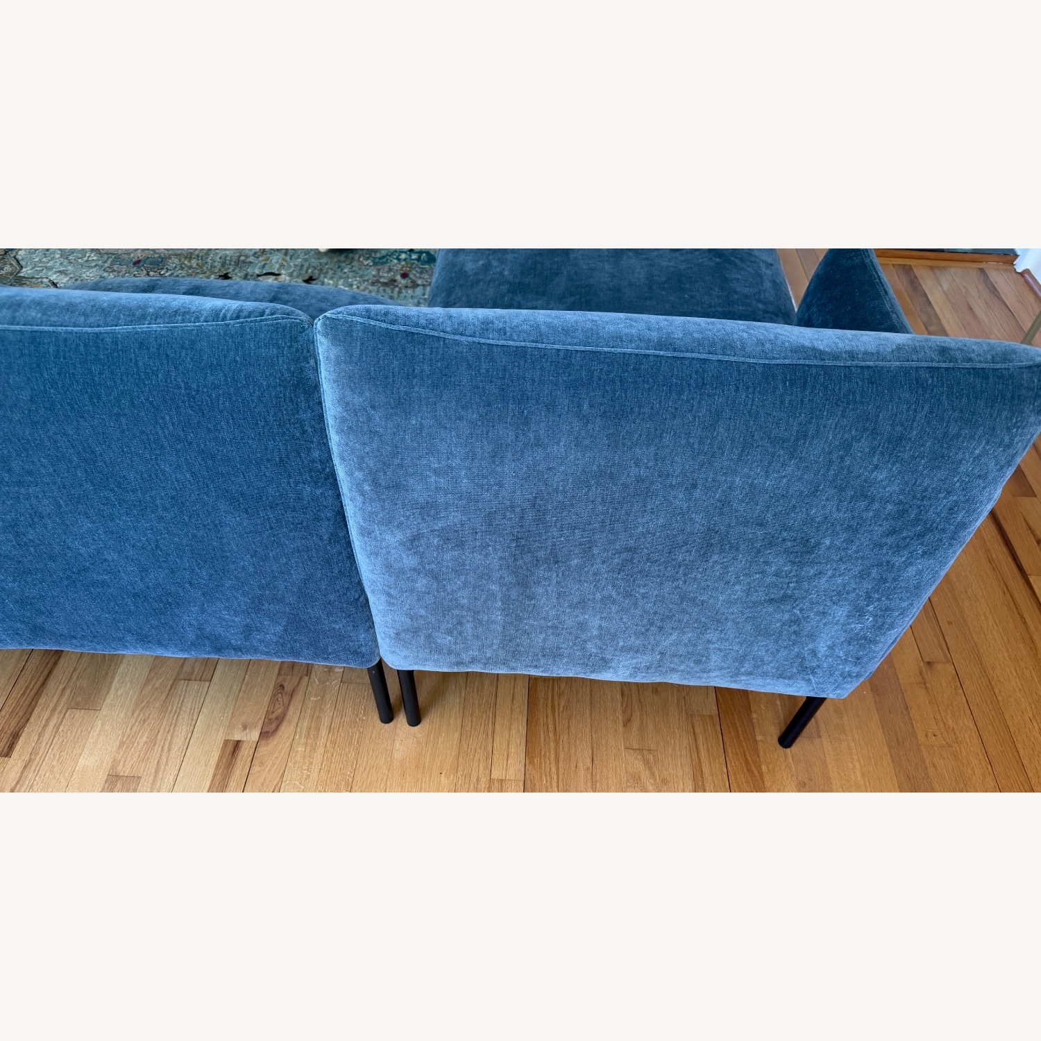 West Elm Penn Sectional Left Chaise Slate - image-8