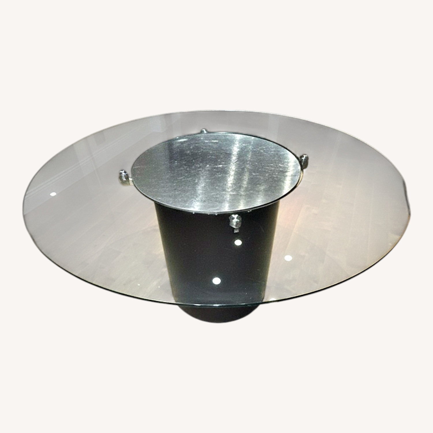 BoConcept Silver Glass Dining Table - image-0