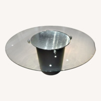 BoConcept Silver Glass Dining Table
