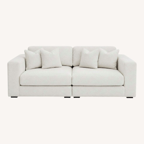 Used Rove Concepts White 2 Piece Sectional for sale on AptDeco