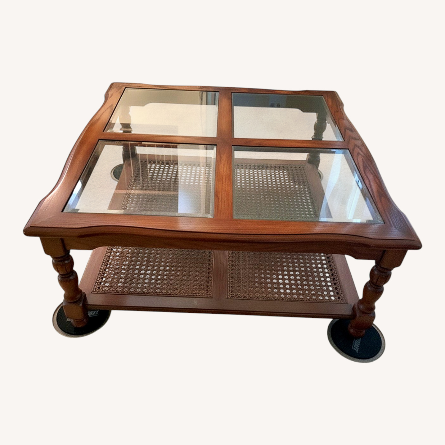 Dark Brown Wood Coffee Table - image-0