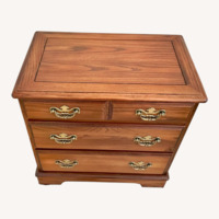 Hammary Dark Brown Wood Side Table