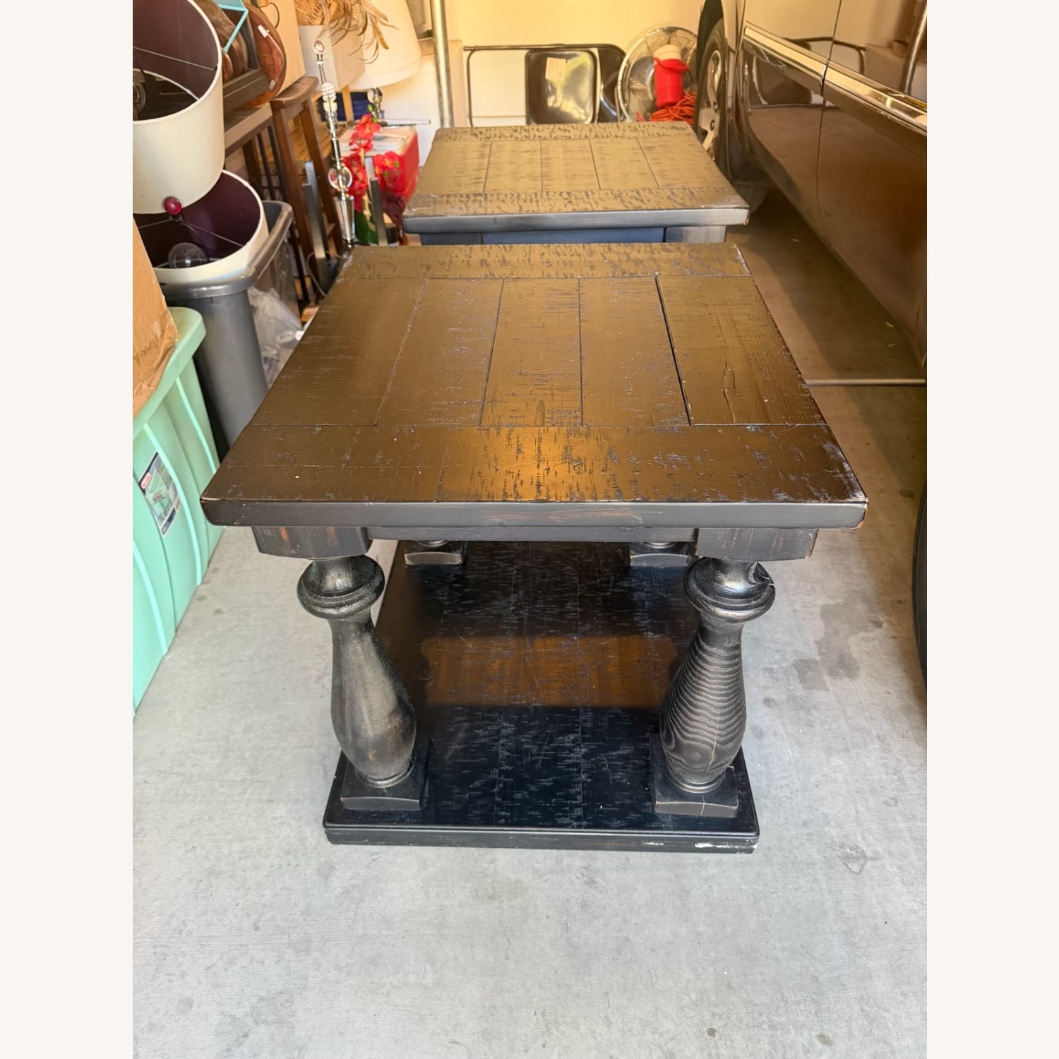 Black Wood Side Tables - image-3