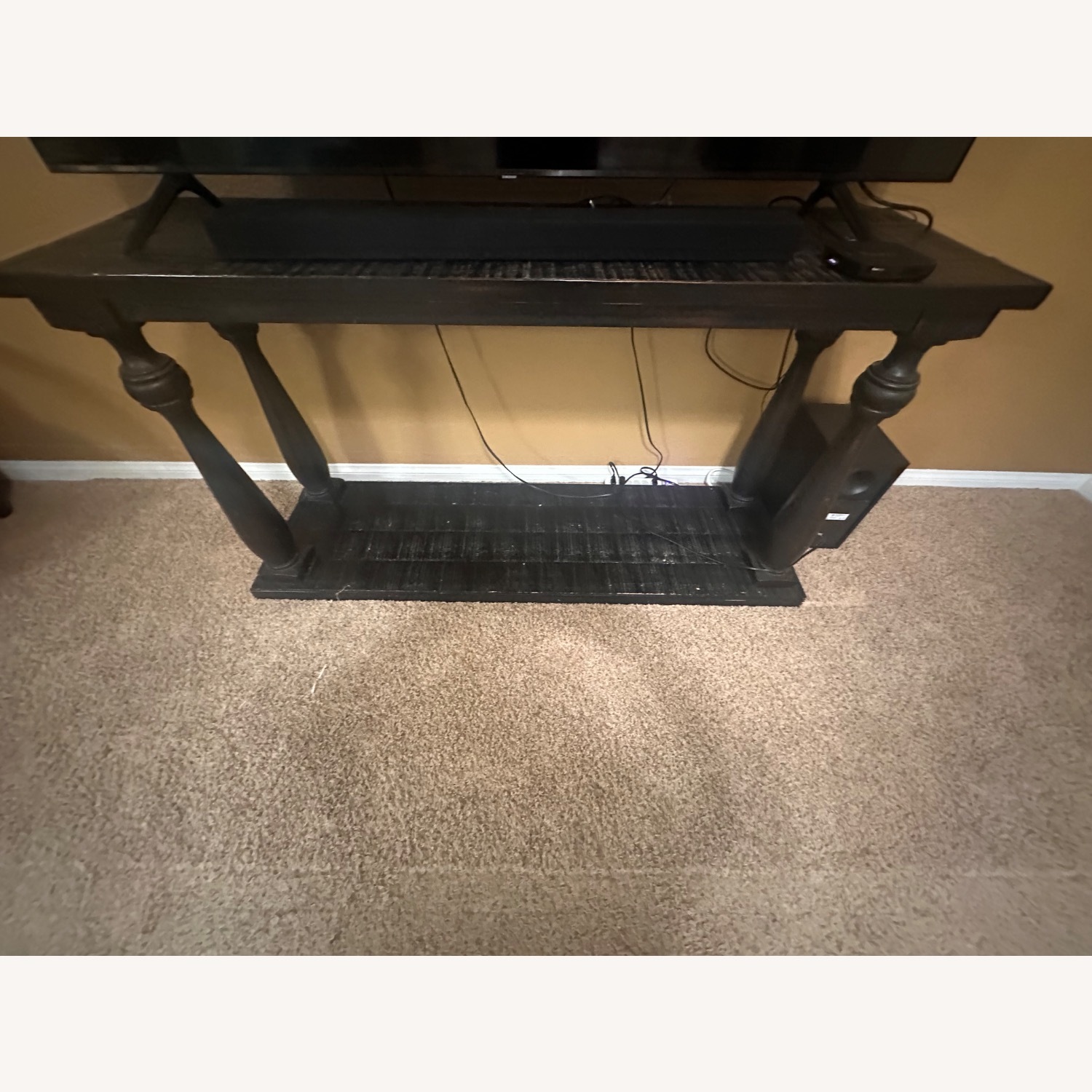 Black Wood Side Tables - image-1