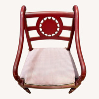 Baker Furniture Milling Road Red Accent Chairs
