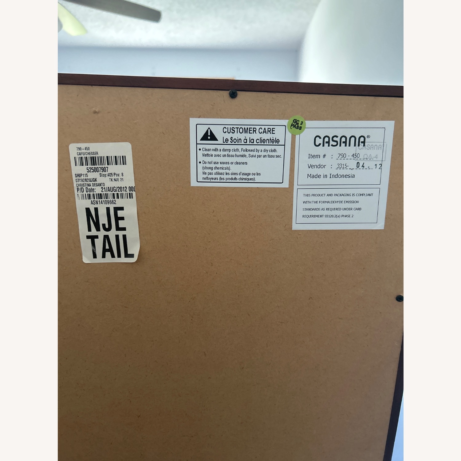 Raymour & Flanigan Dark Brown Dresser - image-3