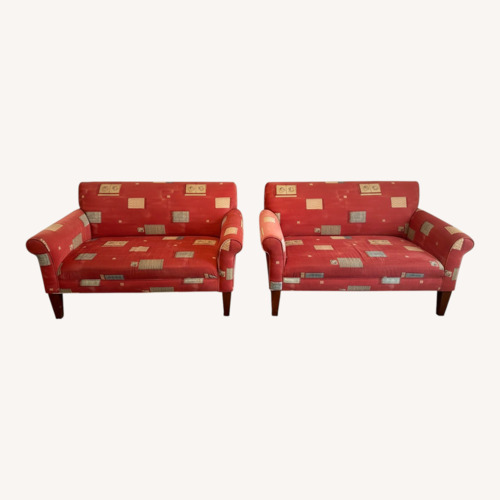 Used Red Loveseat for sale on AptDeco