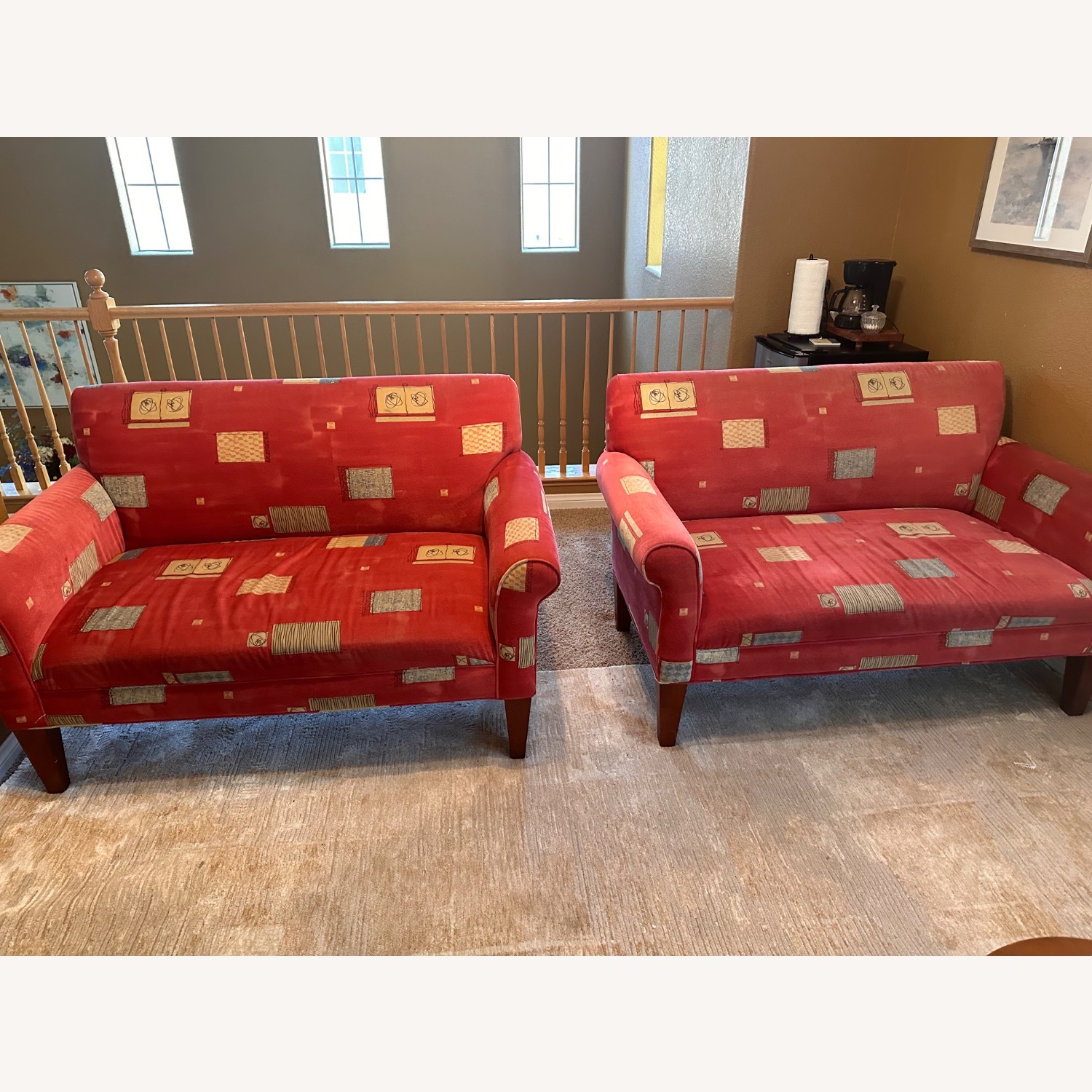 Red Loveseat - image-1