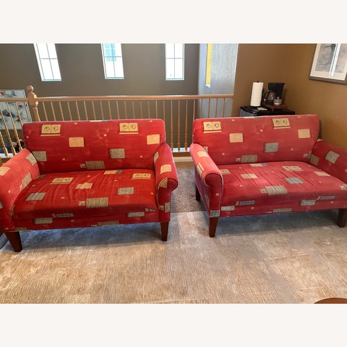 Used Red Loveseat for sale on AptDeco