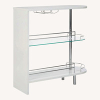 Coaster Fine Furniture Adolfo White Bar Cart
