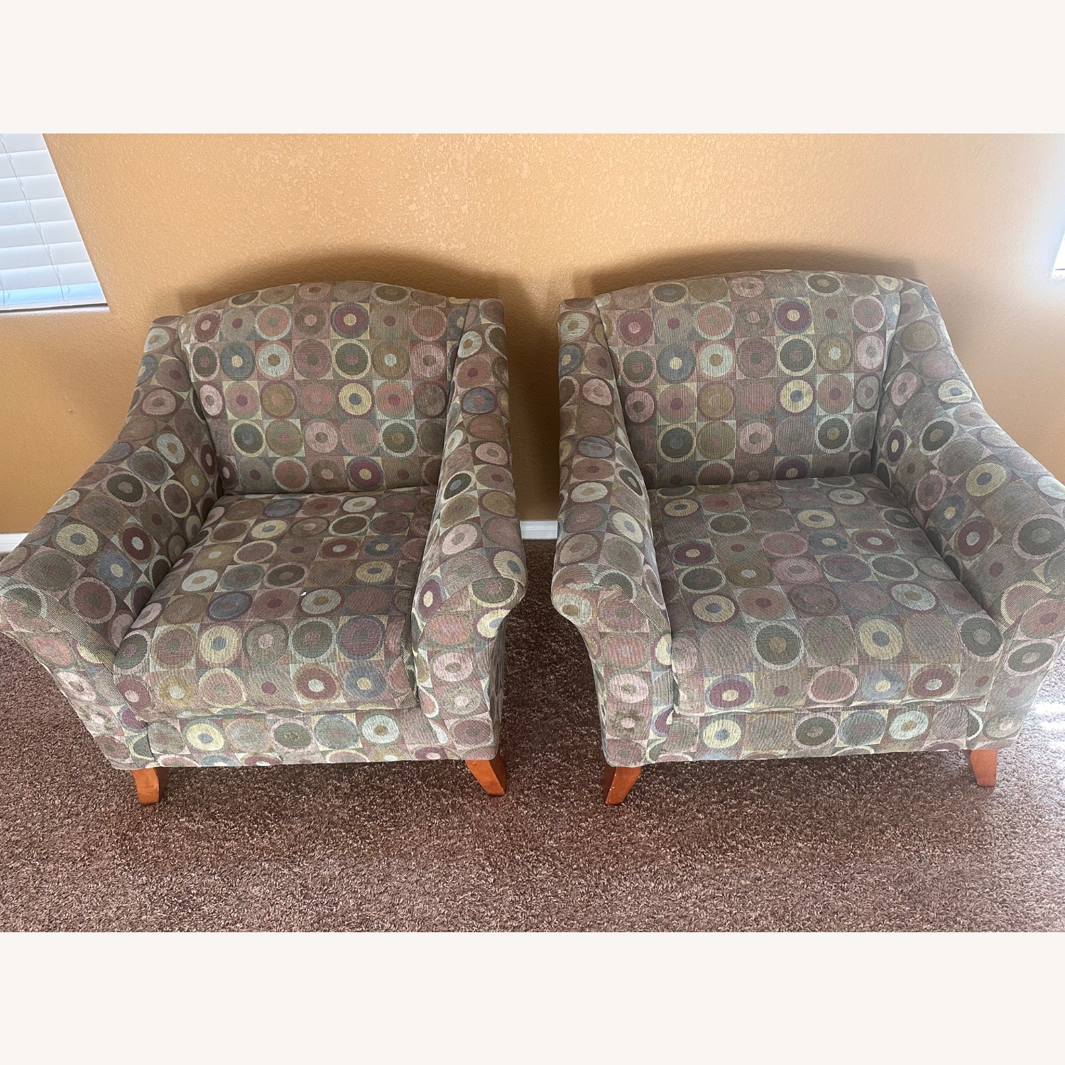 Green Fabric Armchair - image-1