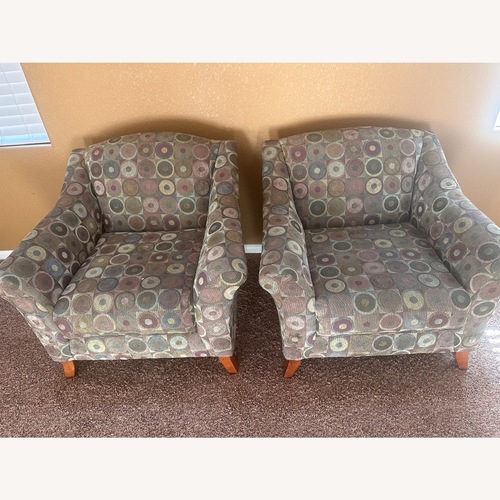 Used Green Fabric Armchair for sale on AptDeco