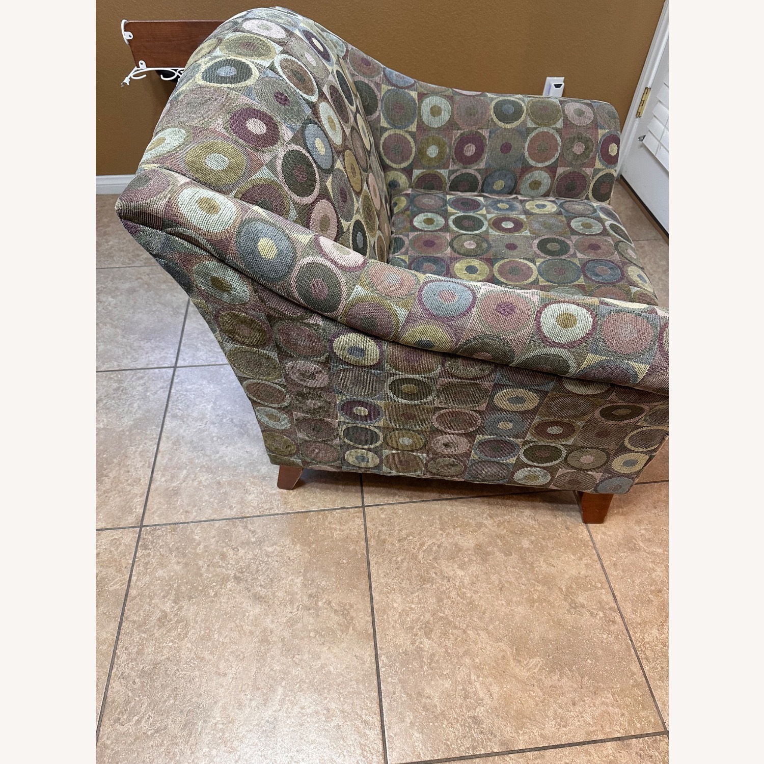 Green Fabric Armchair - image-2