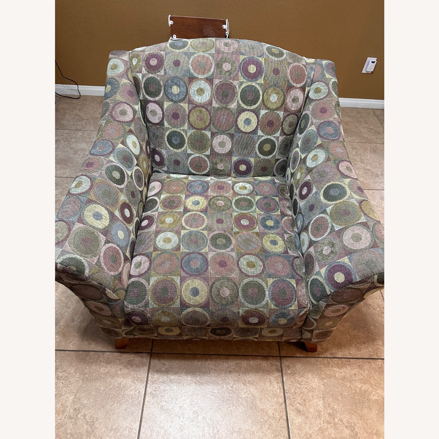 Green Fabric Armchair - image-3