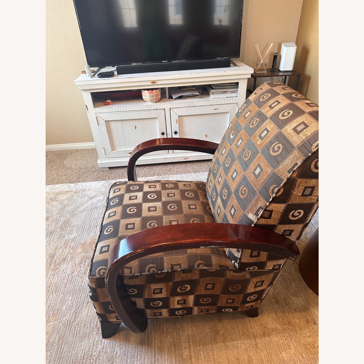 Dark Brown Armchair - image-3