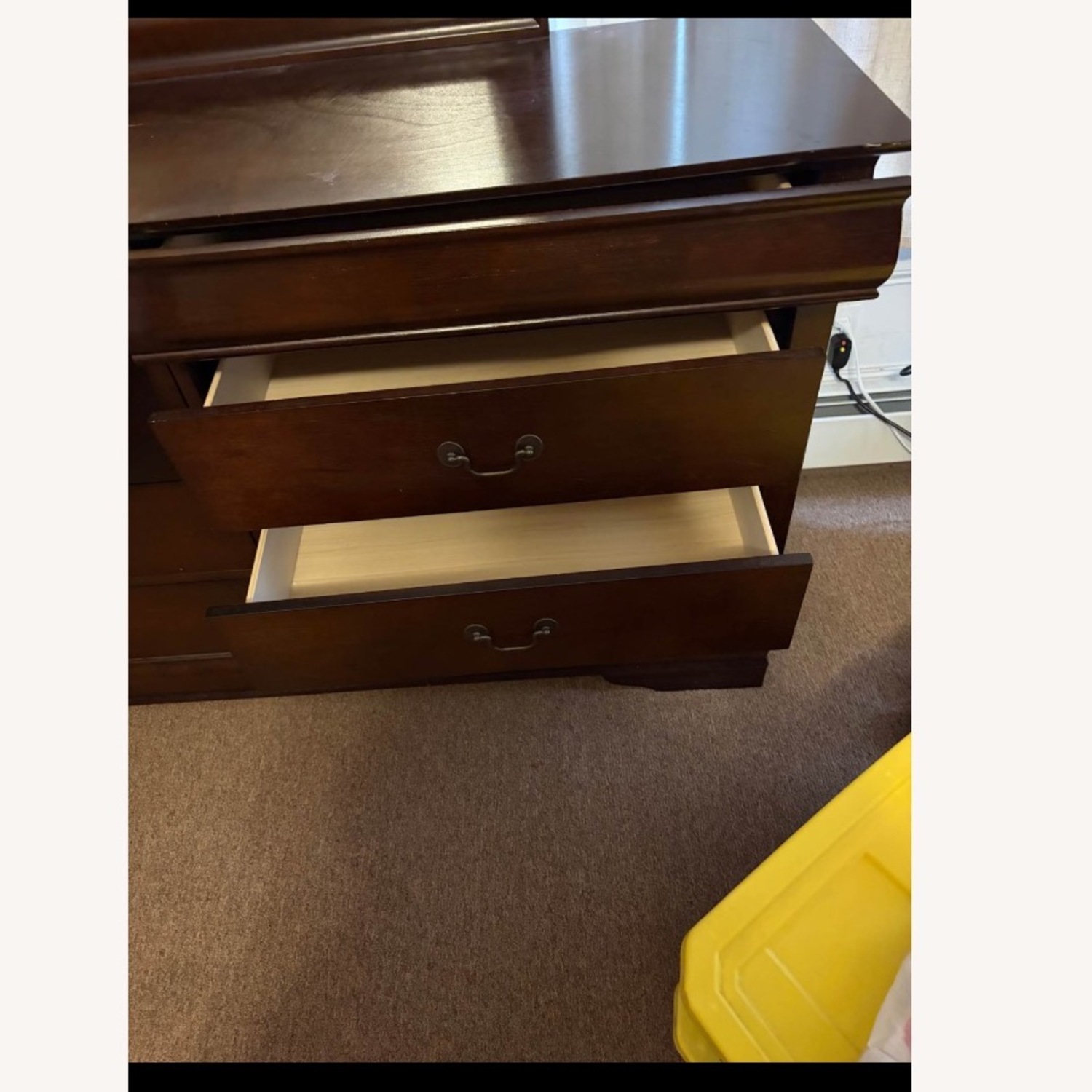 Vintage/Antique Finds Dark Brown Wood Dresser - image-3