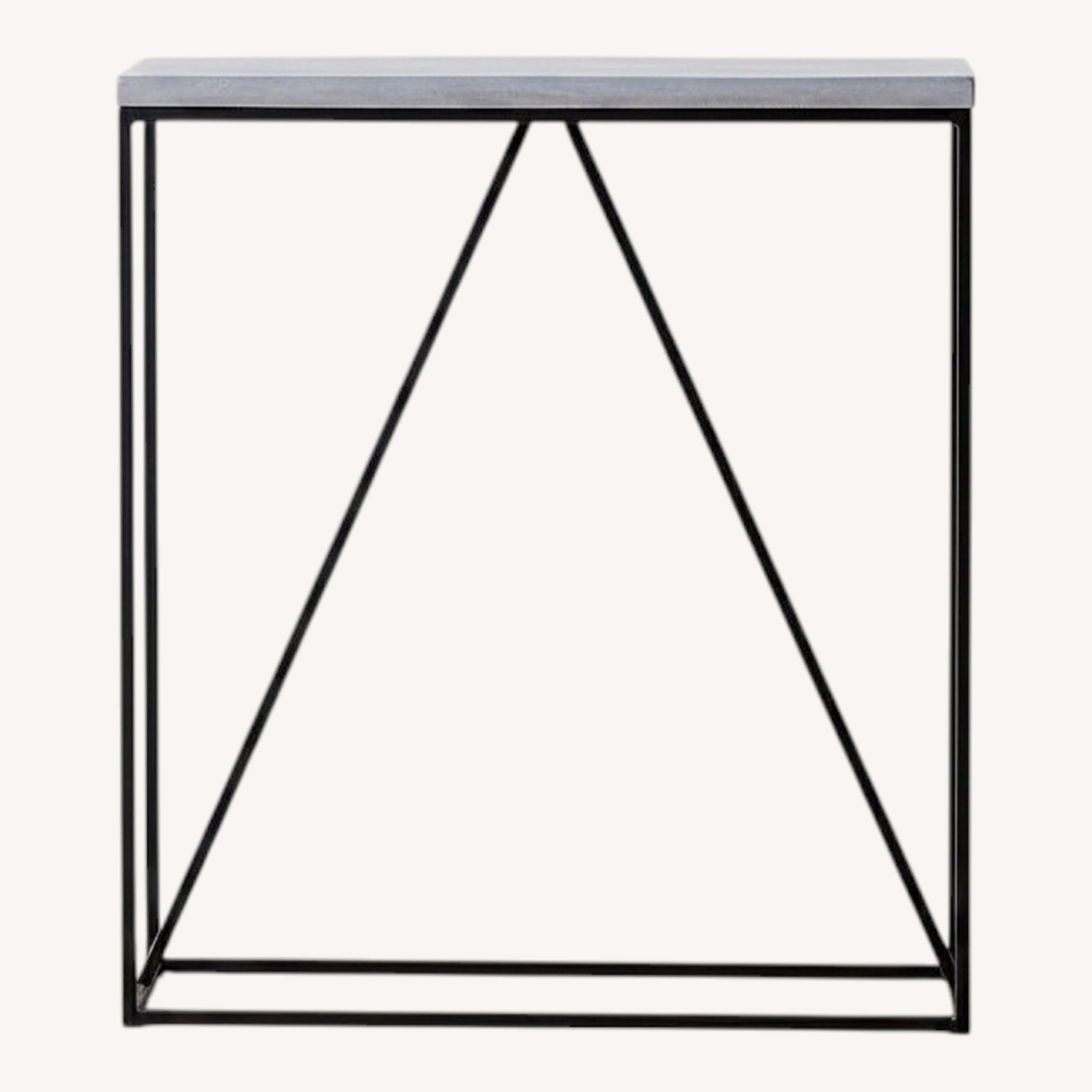 West Elm Light Gray Concrete Side Table - image-0